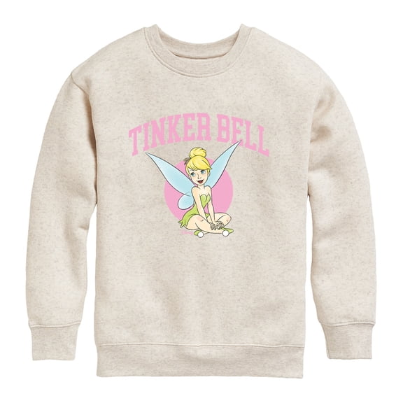 Tinker Bell - Collegiate - Youth Boys Crew Fleece Sweatshirt