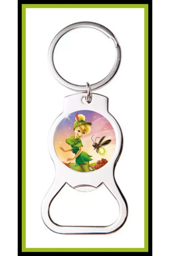 Tinker Bell Custom Bottle Opener Keychain Key Ring Stocking Stuffer Gift