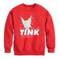 thumbnail image 1 of Tinker Bell - Don't Even Tink About It  - Toddler And Youth Crewneck Fleece Sweatshirt, 1 of 5