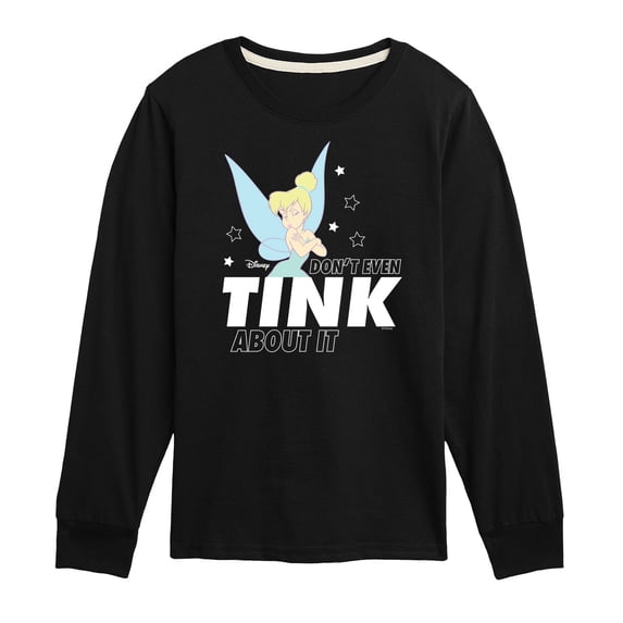 Tinker Bell - Don't Even Tink About It - Toddler And Youth Long Sleeve Graphic T-Shirt