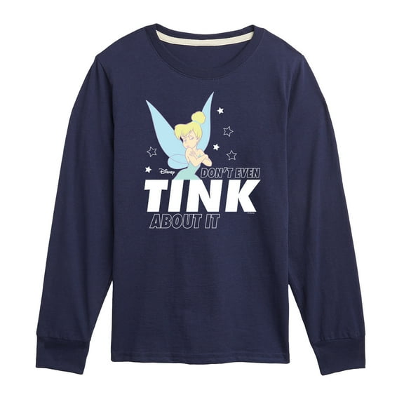Tinker Bell - Don't Even Tink About It  - Toddler And Youth Long Sleeve Graphic T-Shirt