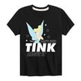 thumbnail image 1 of Tinker Bell - Don't Even Tink About It  - Toddler And Youth Short Sleeve Graphic T-Shirt, 1 of 5