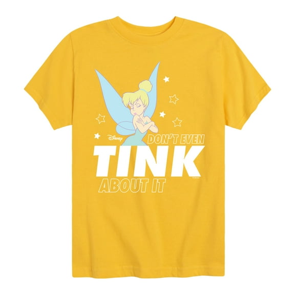 Tinker Bell - Don't Even Tink About It  - Toddler And Youth Short Sleeve Graphic T-Shirt