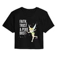 thumbnail image 1 of Tinker Bell - Faith Trust Pixie Dust Cropped Graphic T-Shirt, 1 of 5