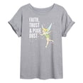 thumbnail image 1 of Tinker Bell - Faith Trust Pixie Dust - Juniors Ideal Flowy Muscle T-Shirt, 1 of 5