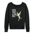 thumbnail image 1 of Tinker Bell - Faith Trust Pixie Dust - Ladies French Terry Long Sleeve Shirt, 1 of 5