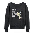 thumbnail image 1 of Tinker Bell - Faith Trust Pixie Dust - Ladies French Terry Long Sleeve Shirt, 1 of 5