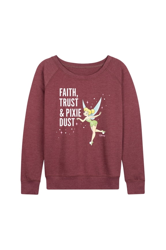 - Faith Trust Pixie Dust - Ladies French Terry Long Sleeve Shirt