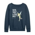 thumbnail image 1 of Tinker Bell - Faith Trust Pixie Dust - Ladies French Terry Long Sleeve Shirt, 1 of 5