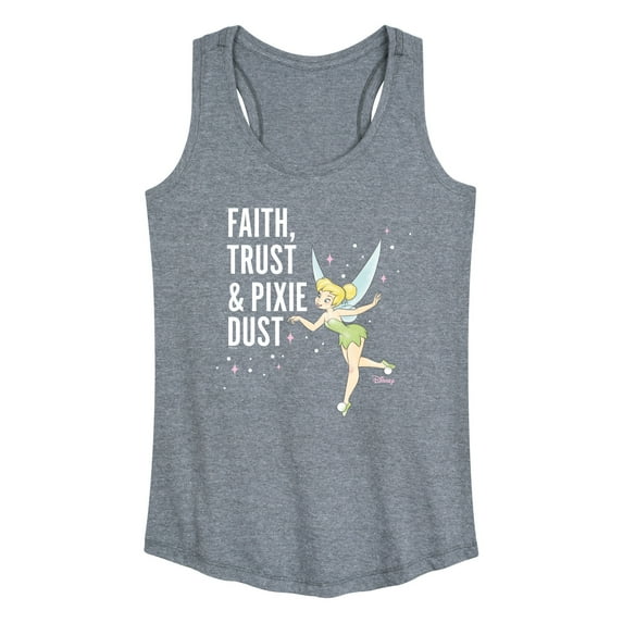 Tinker Bell - Faith Trust Pixie Dust - Ladies Racerback Tank