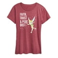 thumbnail image 1 of Tinker Bell - Faith Trust Pixie Dust - Ladies Short Sleeve Classic Fit Tee, 1 of 5