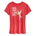 thumbnail image 1 of Tinker Bell - Faith Trust Pixie Dust - Ladies Short Sleeve Classic Fit Tee, 1 of 5
