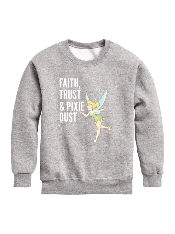 - Faith, Trust, Pixie Dust Boys' Graphic Long Sleeve Fleece Sweatshirt