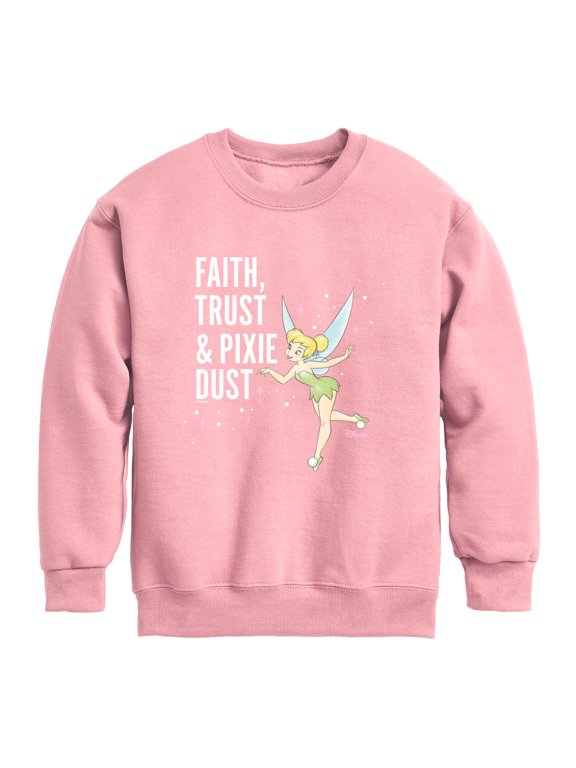 - Faith, Trust, Pixie Dust Boys' Graphic Long Sleeve Fleece Sweatshirt