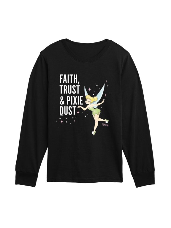 - Faith, Trust, Pixie Dust Boys' Long Sleeve Graphic T-Shirt