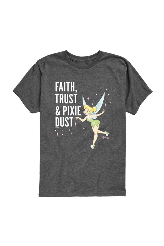 - Faith, Trust, Pixie Dust - Youth Boys Short Sleeve Graphic T-Shirt
