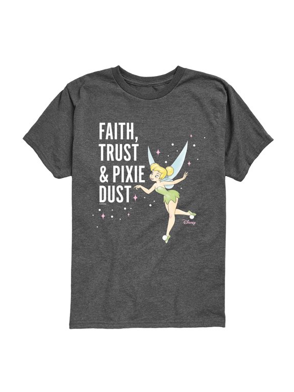 - Faith, Trust, Pixie Dust Boys' Short Sleeve Graphic T-Shirt