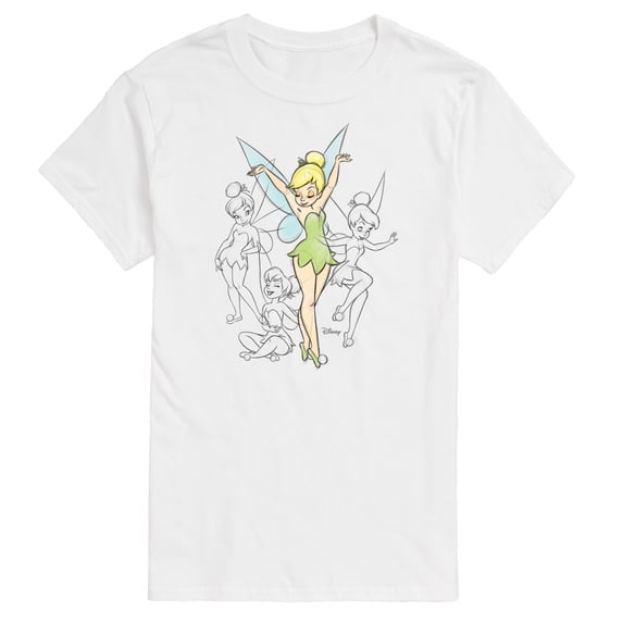 Tinker Bell - Hand Drawn Sketches - Men's Short Sleeve Graphic T-Shirt