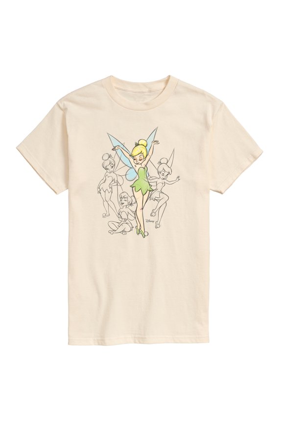 - Hand Drawn Sketches Short Sleeve Graphic T-Shirt
