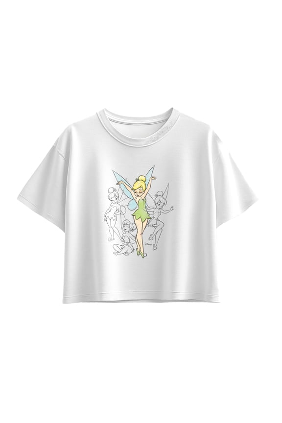 - Hand Drawn Sketches - Youth Girls Boxy T-Shirt