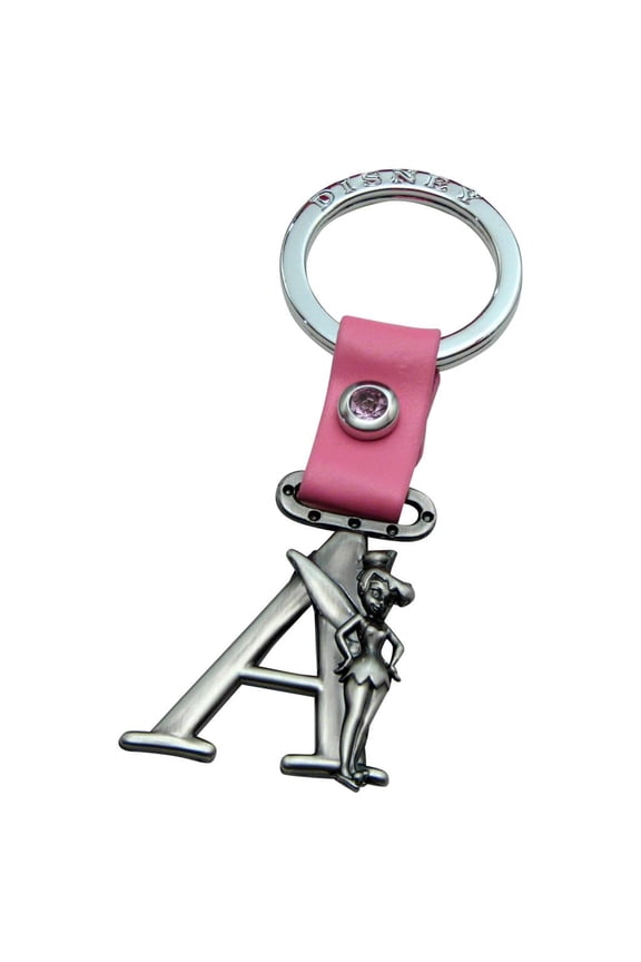 Tinker Bell Letter A Pewter Key Chain