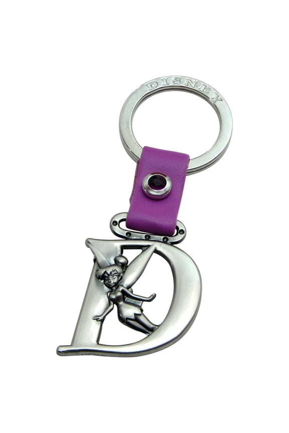 Tinker Bell Letter D Pewter Key Chain