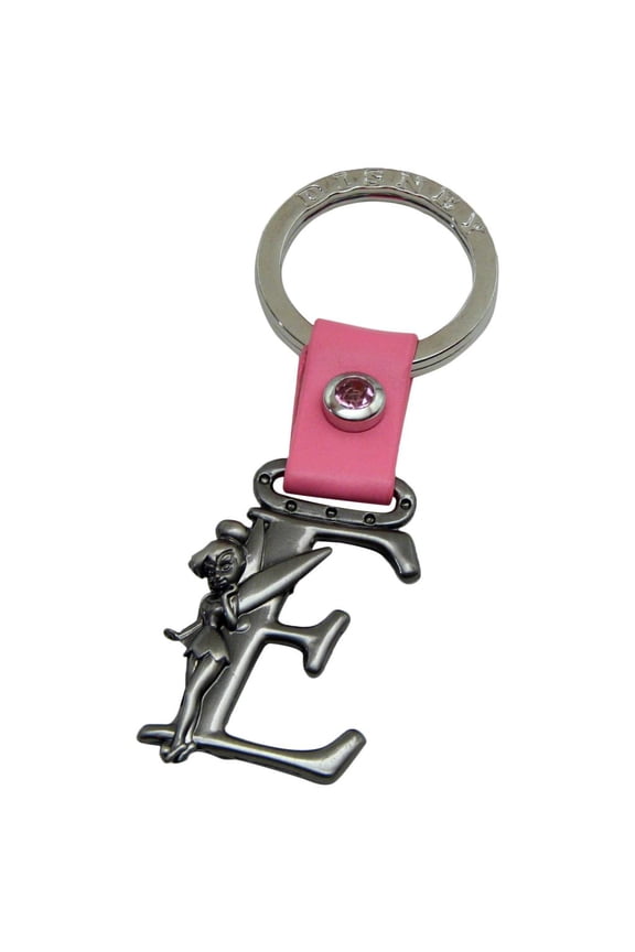 Tinker Bell Letter E Pewter Key Chain