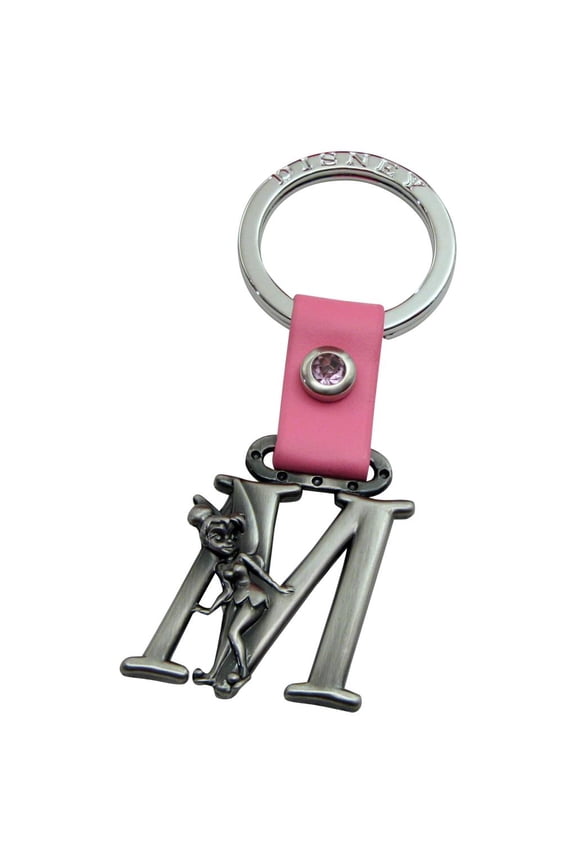Tinker Bell Letter M Pewter Key Chain