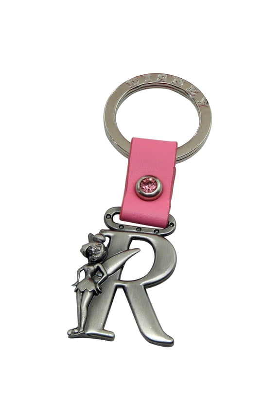 Tinker Bell Letter R Pewter Key Chain