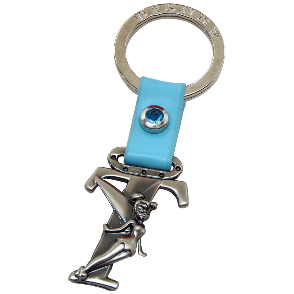 Portachiavi Disney Trilli Con Iniziale T - In Peltro E Pelle, Regalo Ufficiale - 2