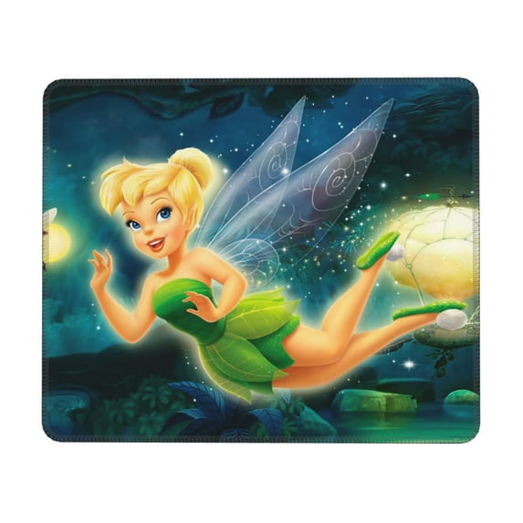 Tinker Bell Mouse Pad, Computer Mouse Mat, Waterproof Non-Slip Rubber Base MousePads for Office Laptop 7.9 x 9.5 in