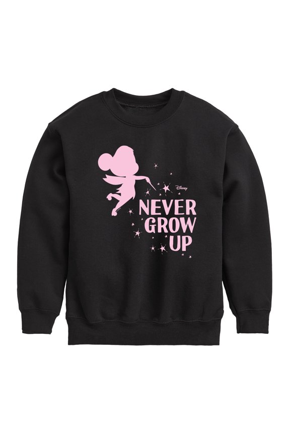 - Never Grow Up - Toddler And Youth Crewneck Fleece Sweatshirt
