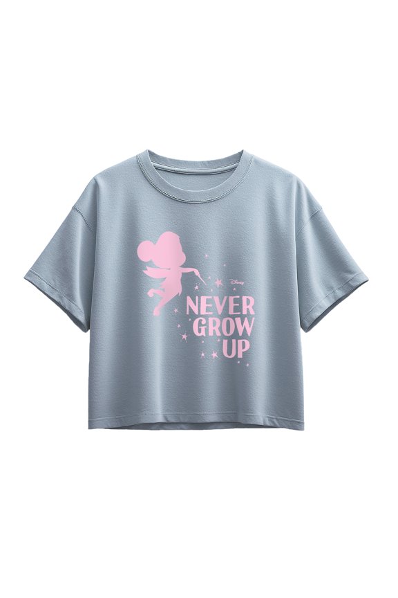 - Never Grow Up - Youth Girls Boxy T-Shirt