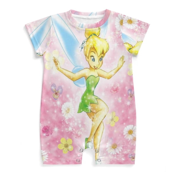 Tinker Bel Newborn Baby Romper Clothing Infant Summer Baby Climbing Clothes Outfit for Boys Girls