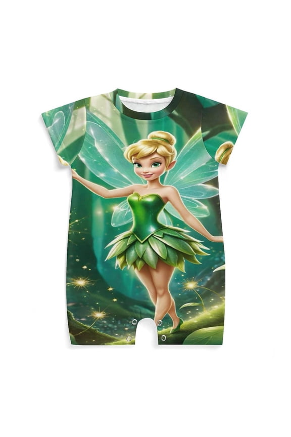Tinker Bel Newborn Baby Romper Clothing Infant Summer Baby Climbing Clothes Outfit for Boys Girls