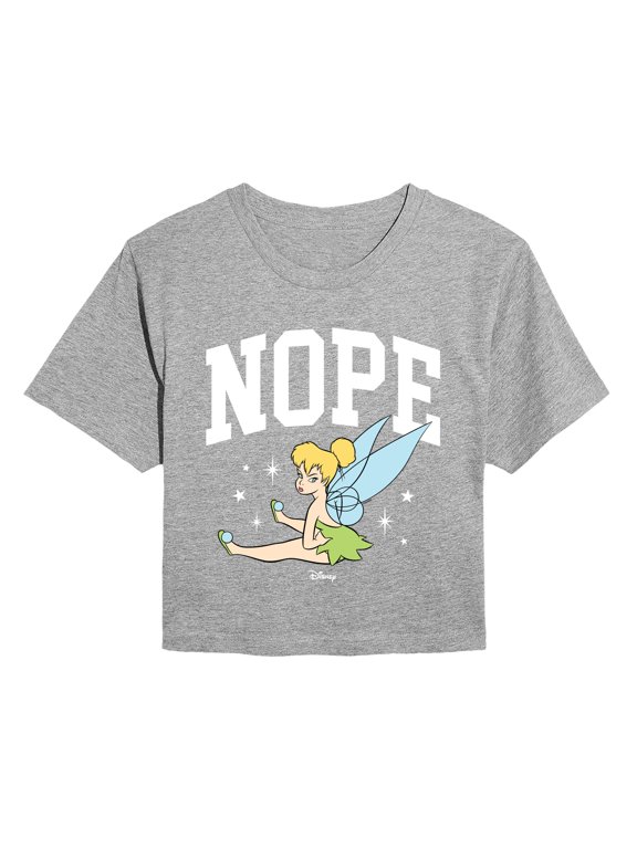 - Nope - Juniors Cropped Graphic T-Shirt