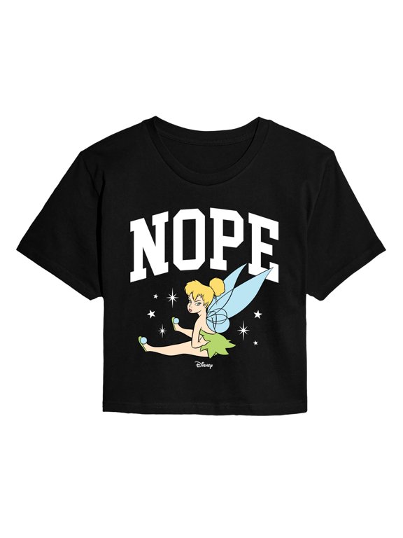 - Nope - Juniors Cropped Graphic T-Shirt