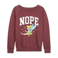 thumbnail image 1 of Tinker Bell - Nope Pouty Face - Women's Lightweight French Terry Long Sleeve Shirt, 1 of 5