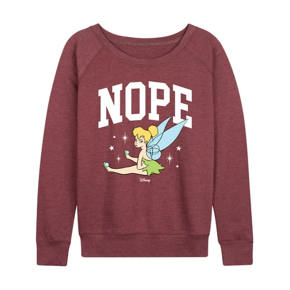 Tinker Bell - Nope Pouty Face - Women's Lightweight French Terry Long Sleeve Shirt