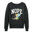 thumbnail image 1 of Tinker Bell - Nope Pouty Face - Women's Lightweight French Terry Long Sleeve Shirt, 1 of 5