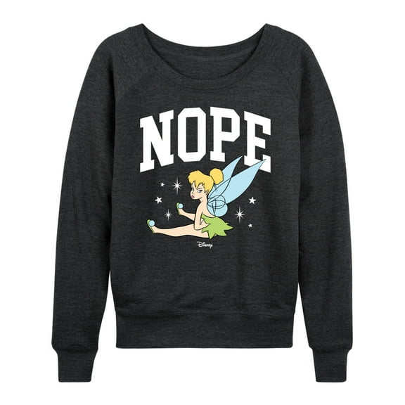 Tinker Bell - Nope Pouty Face - Women's Lightweight French Terry Long Sleeve Shirt