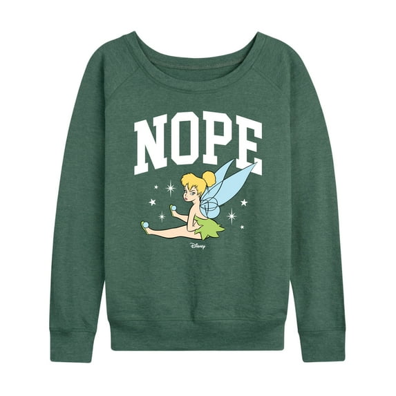 Tinker Bell - Nope Pouty Face - Women's Lightweight French Terry Long Sleeve Shirt