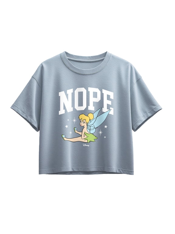 - Nope Girls' Short Sleeve Boxy Graphic T-Shirt