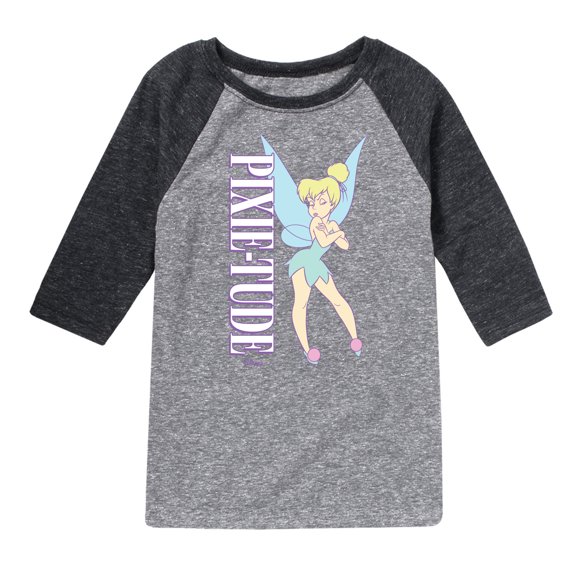 Tinker Bell - Pixie - Toddler And Youth Raglan Graphic T-Shirt