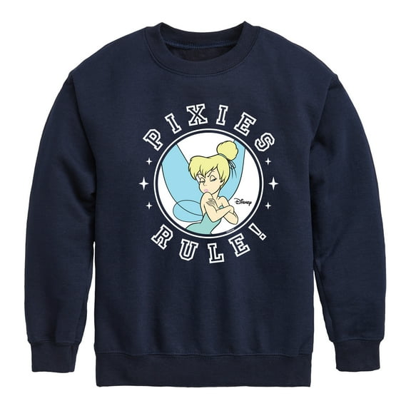 Tinker Bell - Pixies Rule  - Toddler And Youth Crewneck Fleece Sweatshirt