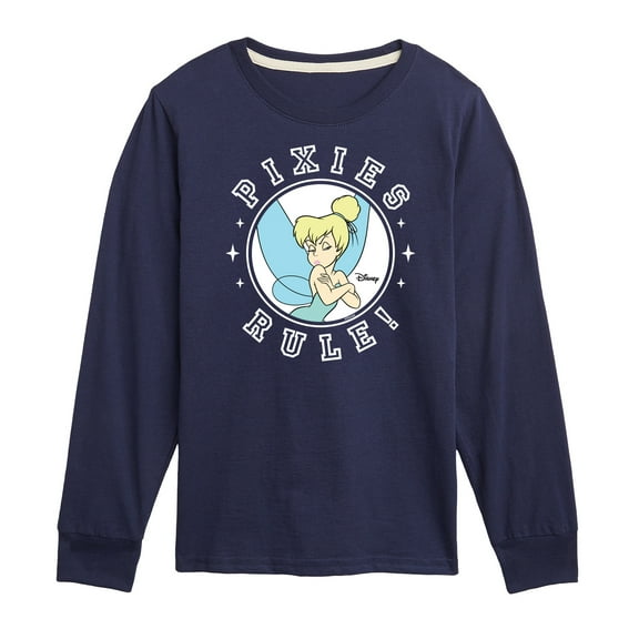 Tinker Bell - Pixies Rule  - Toddler And Youth Long Sleeve Graphic T-Shirt