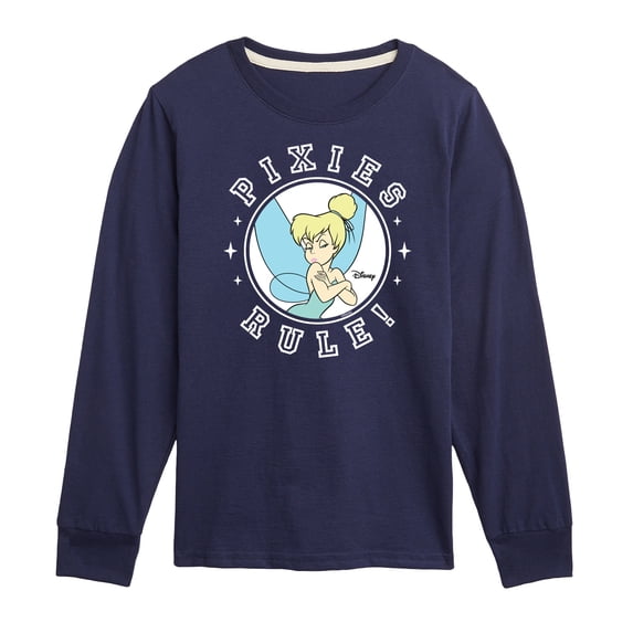 Tinker Bell - Pixies Rule - Toddler And Youth Long Sleeve Graphic T-Shirt
