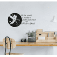 thumbnail image 1 of Tinker Bell Quote All The World Is Made Of Faith And Trust Vinyl Wall Art Wall Sticker Wall Decal Decoration For Home Room Wall Boys Girls Kids Room Playroom Wall Décor Décor Design Size (15x30 inch), 1 of 3
