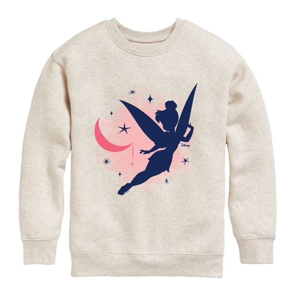 Tinker Bell - Silhouette - Youth Boys Crew Fleece Sweatshirt