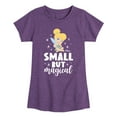 thumbnail image 1 of Tinker Bell - Small But Magical - Toddler And Youth Girls Short Sleeve Graphic T-Shirt, 1 of 5